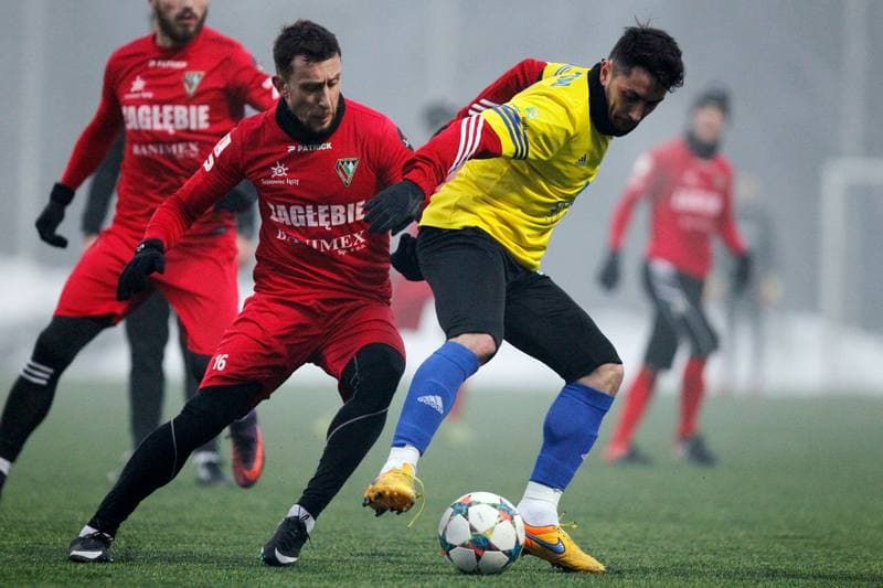 Football. Sparing. Zaglebie Sosnowiec - BKS Stal Bielsko-Biala. 01.02.2017