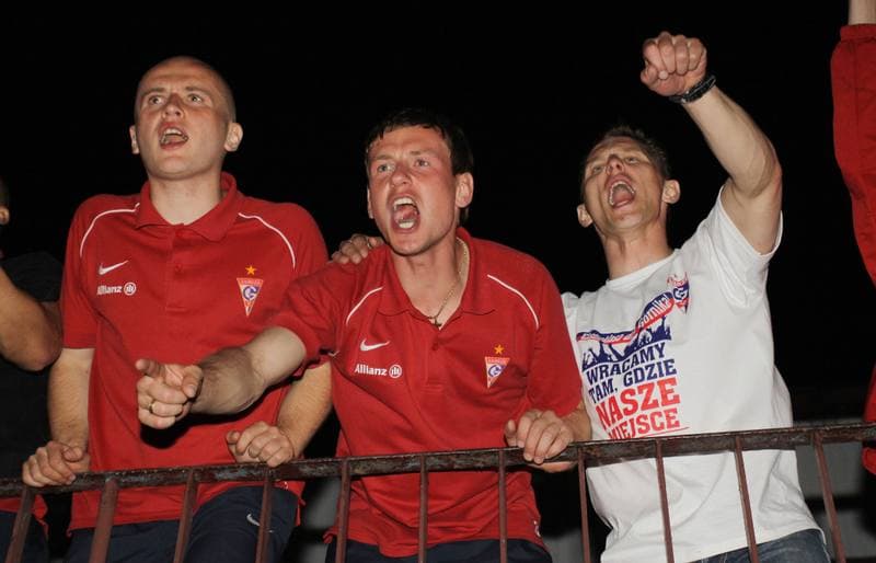 Football. Gornik Zabrze. Press Conference. 02.06.2010