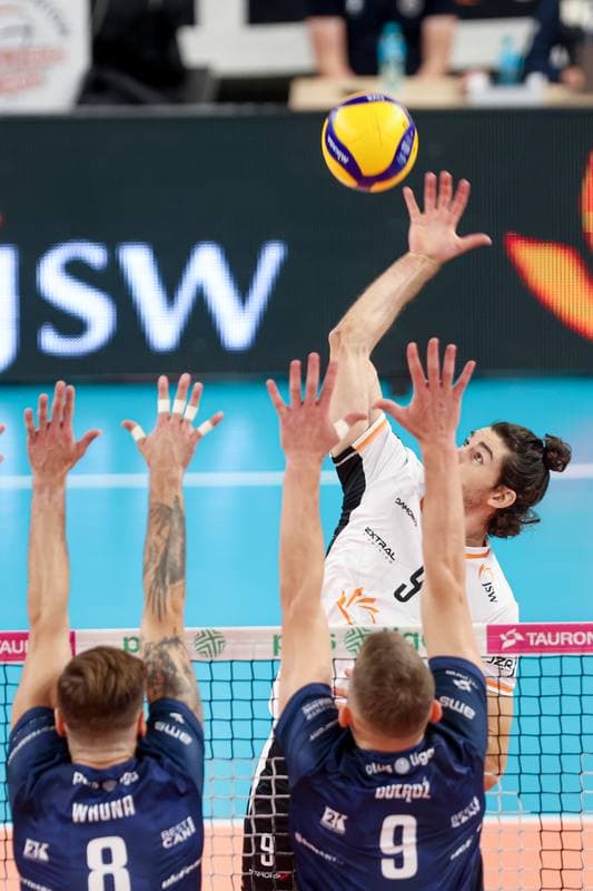Volleyball. PlusLiga. Jastrzebski Wegiel - PGE Projekt Warszawa. 01.10.2024