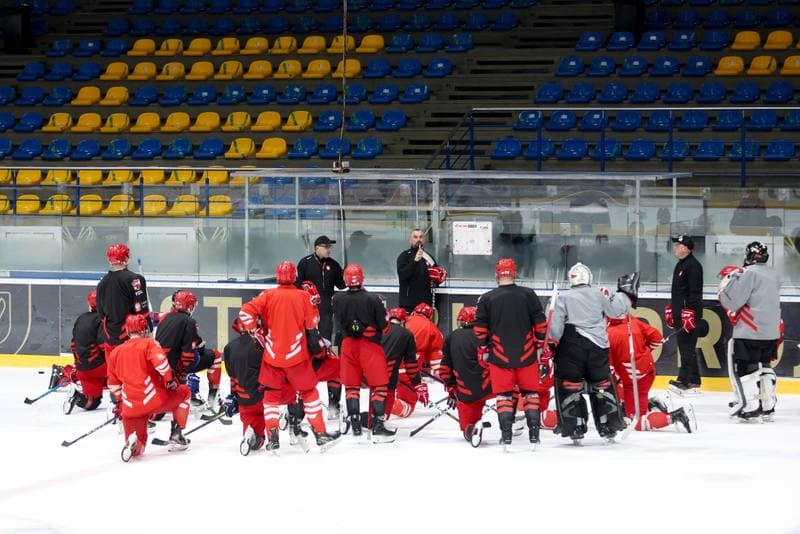 Ice Hockey. Poland national team. Training. 02.04.2024