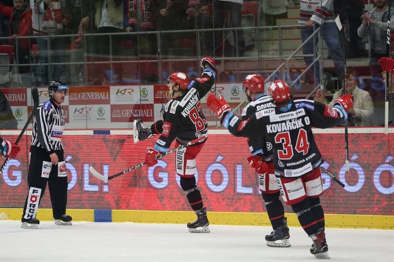 Ice Hockey. TipSport Extraliga. Ocelari Trinec - Mountfield Hradec Kralove. 03.04.2018