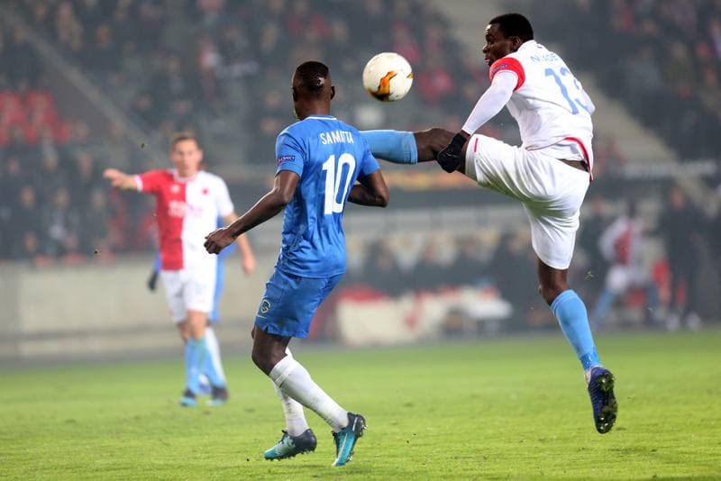 Football. UEFA Europa League. Slavia Prague - KRC Genk. 14.02.2019
