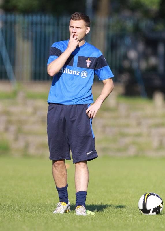 Football. Gornik Zabrze. Training. 07.01.2010
