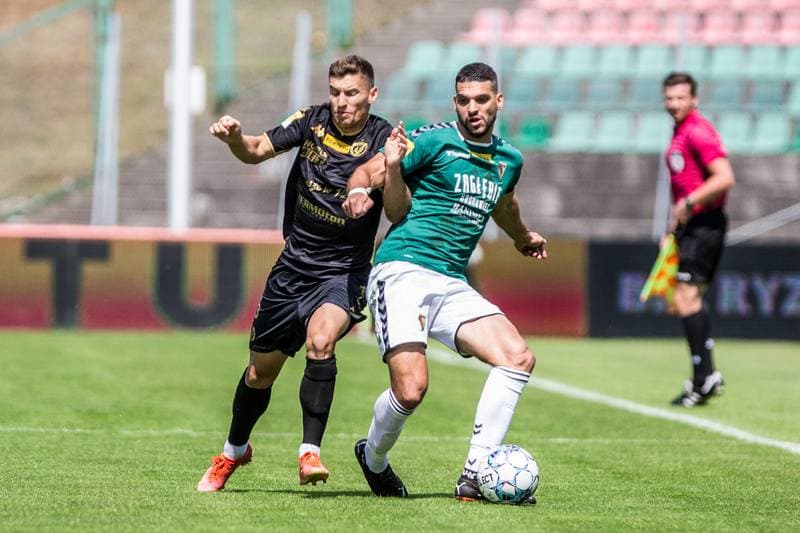 Football. Fortuna I Liga. Zaglebie Sosnowiec - Widzew Lodz. 08.08.2021