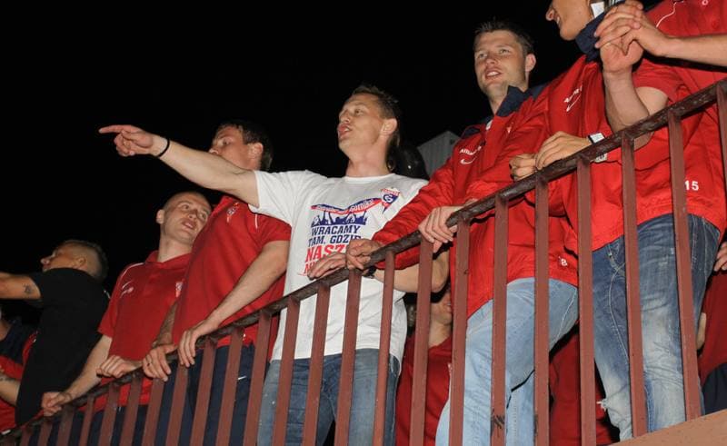 Football. Gornik Zabrze. Press Conference. 02.06.2010