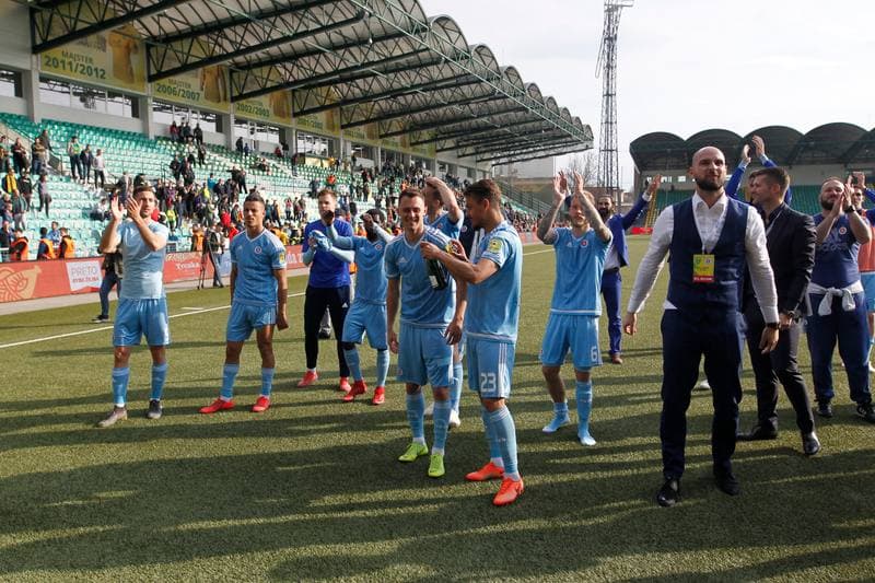 Football. Fortuna Liga. MSK Zilina - Slovan Bratislava. 14.04.2019