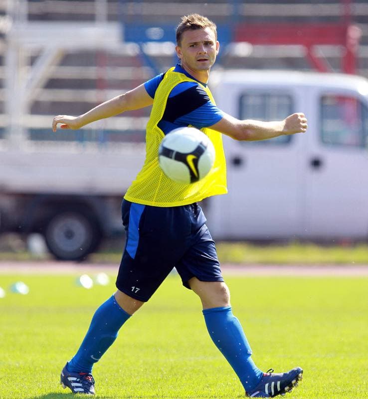Football. Gornik Zabrze. Training. 07.01.2010