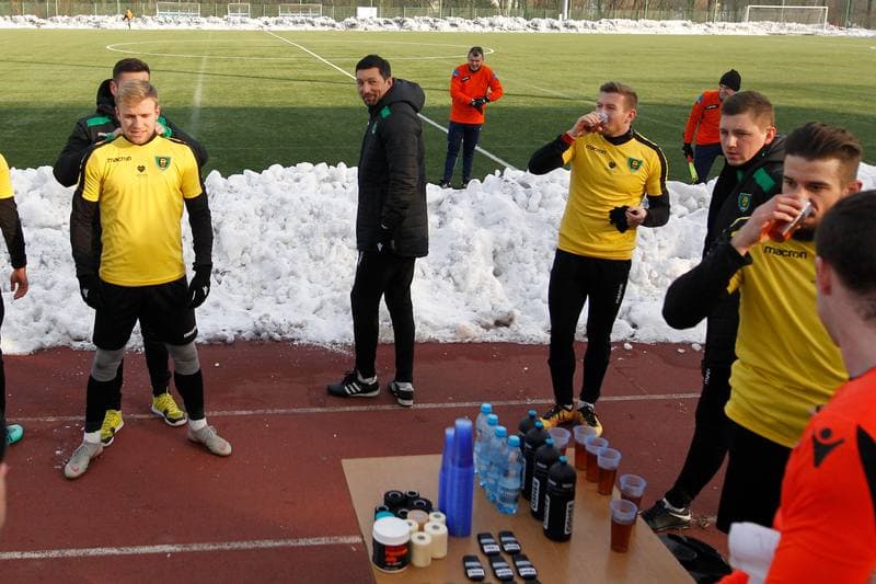 Football. Sparing. GKS Katowice - Sandecja Nowy Sacz. 19.01.2019