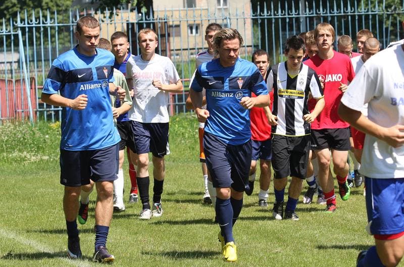 Football. Gornik Zabrze. Training. 07.01.2010