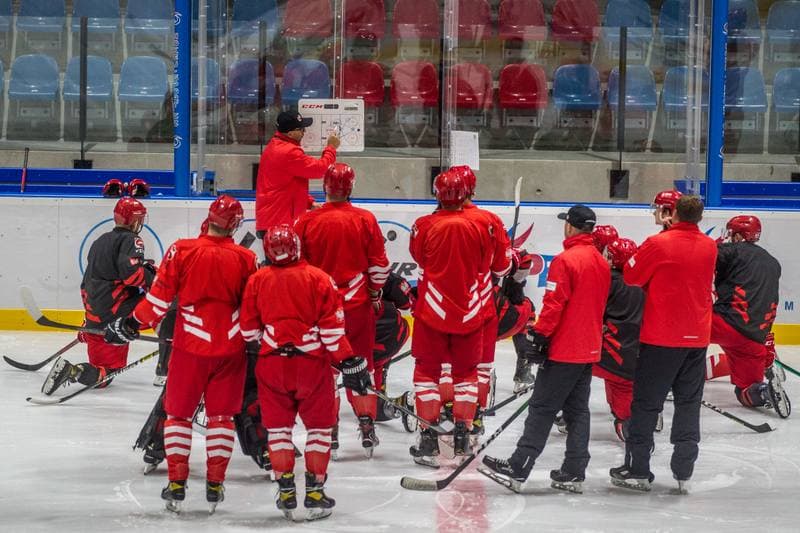 Ice Hockey. Poland national team. Training. 20.07.2021