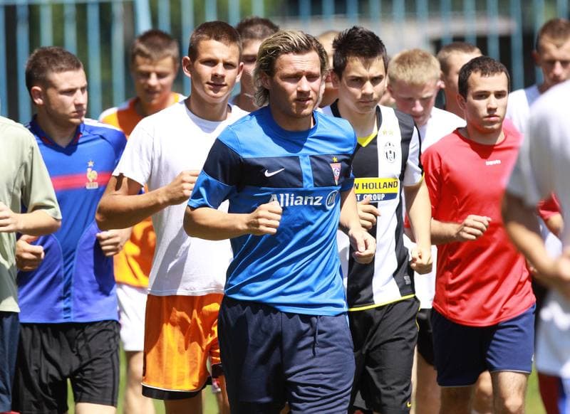 Football. Gornik Zabrze. Training. 07.01.2010
