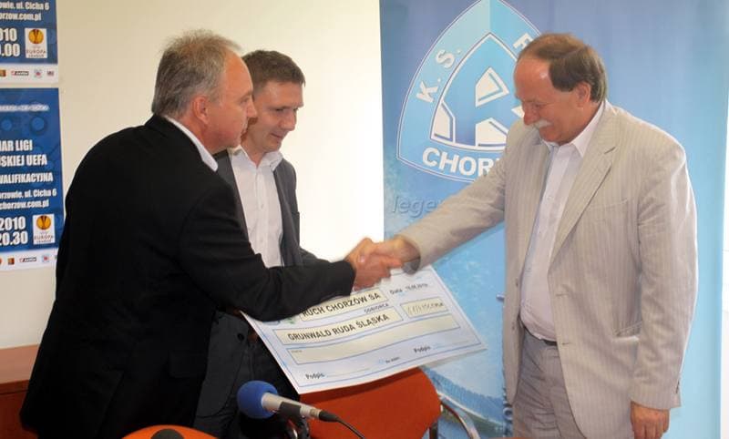 Football. Ruch Chorzow. Press Conference. 18.08.2010