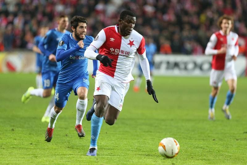 Football. UEFA Europa League. Slavia Prague - KRC Genk. 14.02.2019