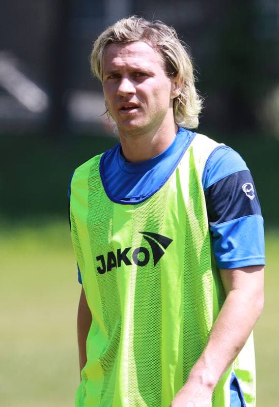 Football. Gornik Zabrze. Training. 07.01.2010
