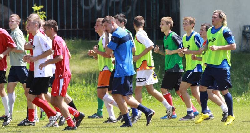 Football. Gornik Zabrze. Training. 07.01.2010