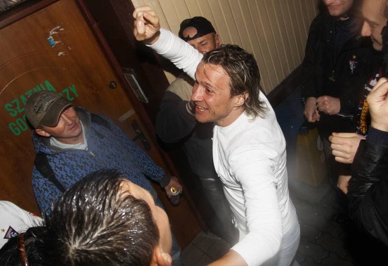 Football. Gornik Zabrze. Press Conference. 02.06.2010