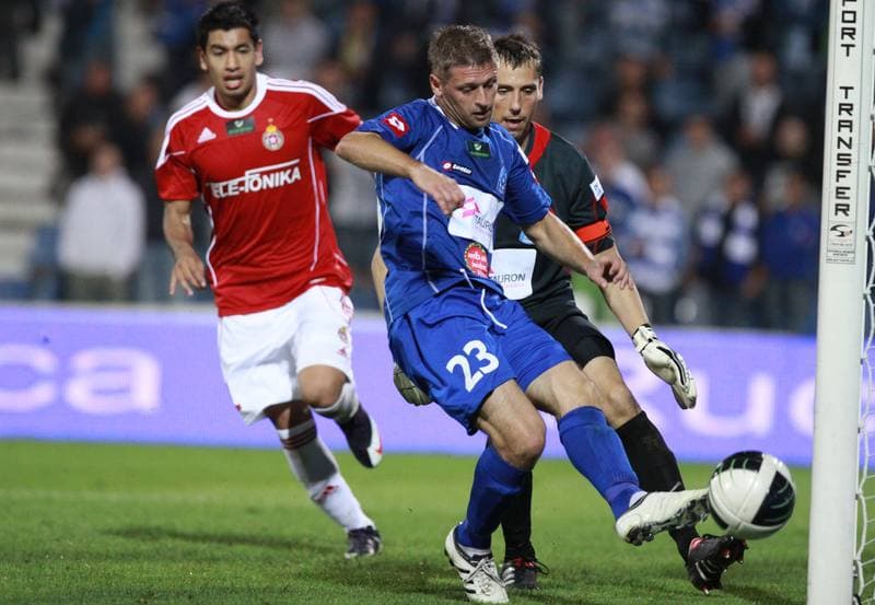 Football. T-Mobile Ekstraklasa. Ruch Chorzow - Wisla Krakow. 25.03.2012