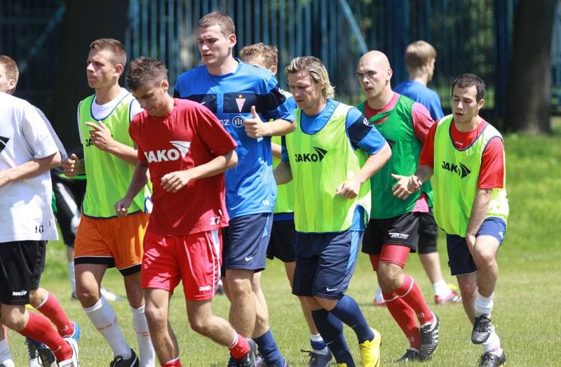 Football. Gornik Zabrze. Training. 07.01.2010