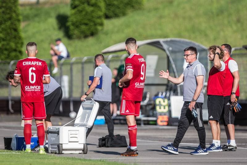 Football. Sparing. GKS 1962 Jastrzebie - Piast Gliwice. 10.07.2021
