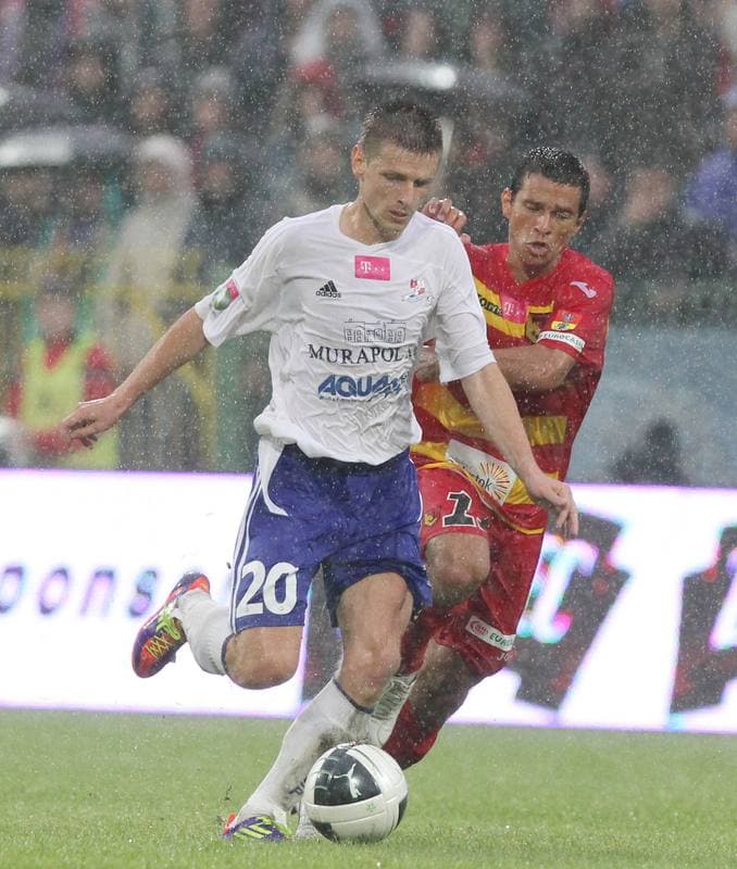 Football. T-Mobile Ekstraklasa. Podbeskidzie Bielsko-Biala - Jagiellonia Bialystok. 01.08.2011