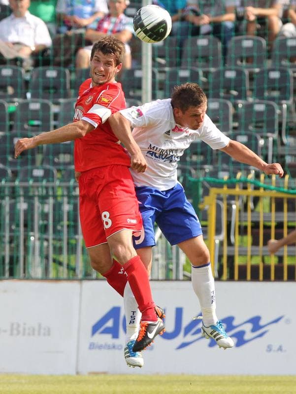 Football. T-Mobile Ekstraklasa. Podbeskidzie Bielsko-Biala - Widzew Lodz. 14.08.2011