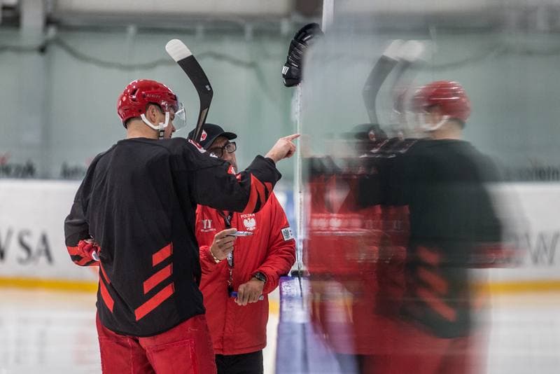 Ice Hockey. Poland national team. Training. 19.08.2021