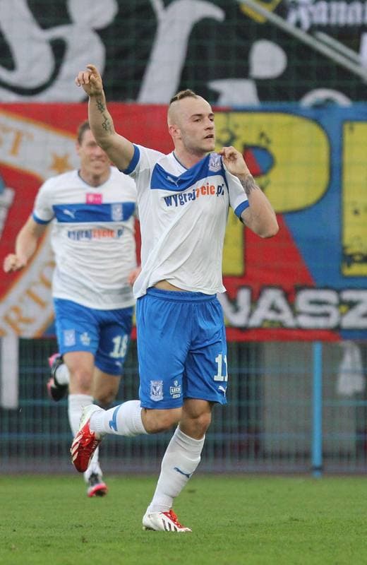 Football. T-Mobile Ekstraklasa. Piast Gliwice - Lech Poznan. 15.04.2013