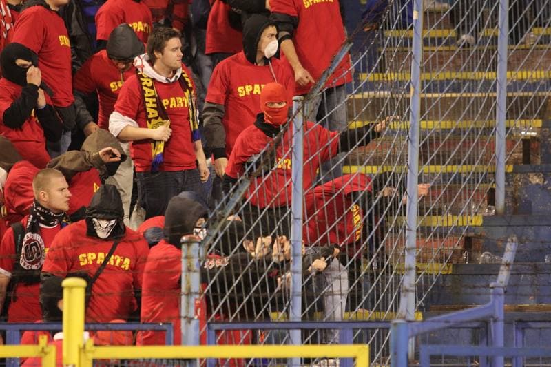 Football. Gambrinus Liga. Banik Ostrava - Sparta Prague. 20.04.2013
