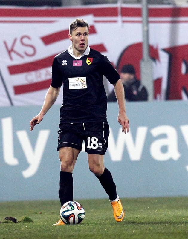 Football. T-Mobile Ekstraklasa. Cracovia Krakow - Jagiellonia Bialystok. 06.12.2014