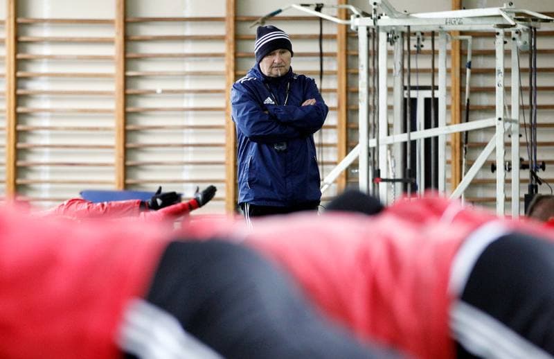 Football. Gornik Zabrze. Training. 04.03.2016