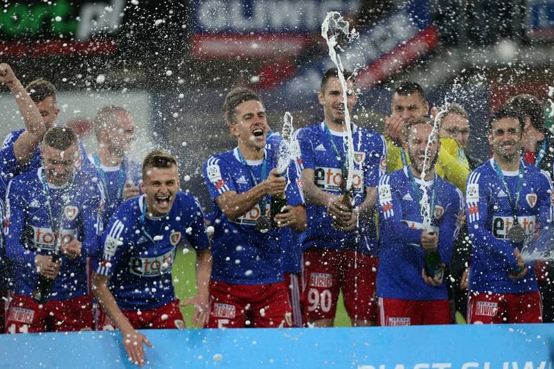 Football. Ekstraklasa. Piast Gliwice - Zaglebie Lubin. 15.05.2016