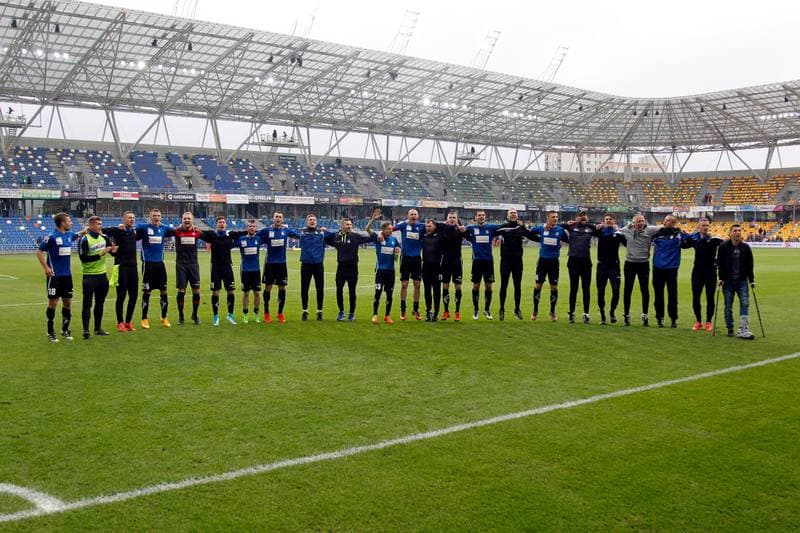Football. Nice I Liga. Podbeskidzie Bielsko-Biala - Sandecja Nowy Sacz. 20.05.2017