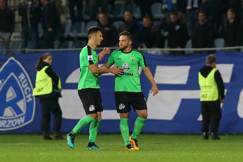 Football. Nice I Liga. Ruch Chorzow - Gornik Leczna. 18.09.2017