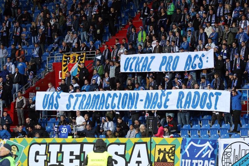 Football. Het Liga. Banik Ostrava - FK Mlada Boleslav. 04.11.2017