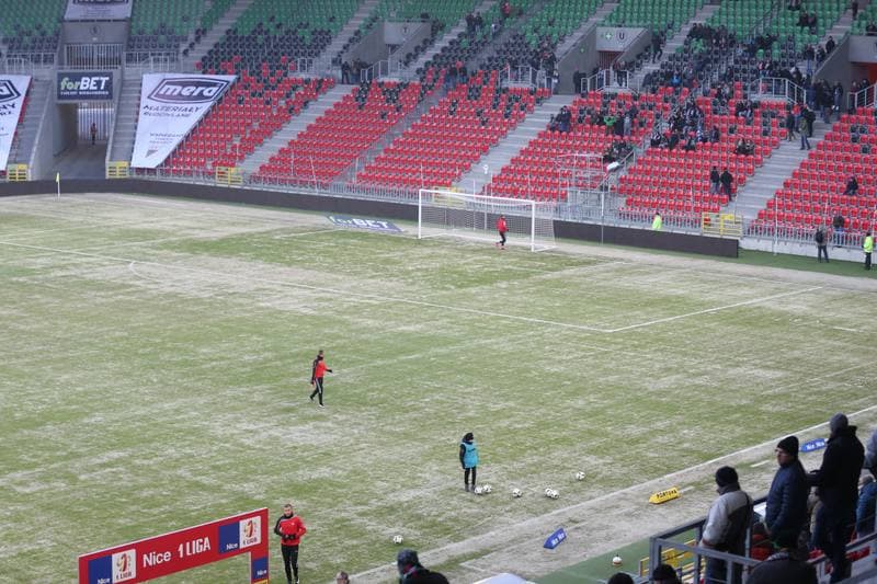 Football. Nice I Liga. GKS Tychy - Chrobry Glogow. 03.03.2018