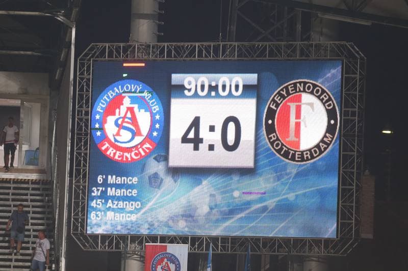Football. UEFA Europa League. AS Trencin - Feyenoord Rotterdam. 09.08.2018