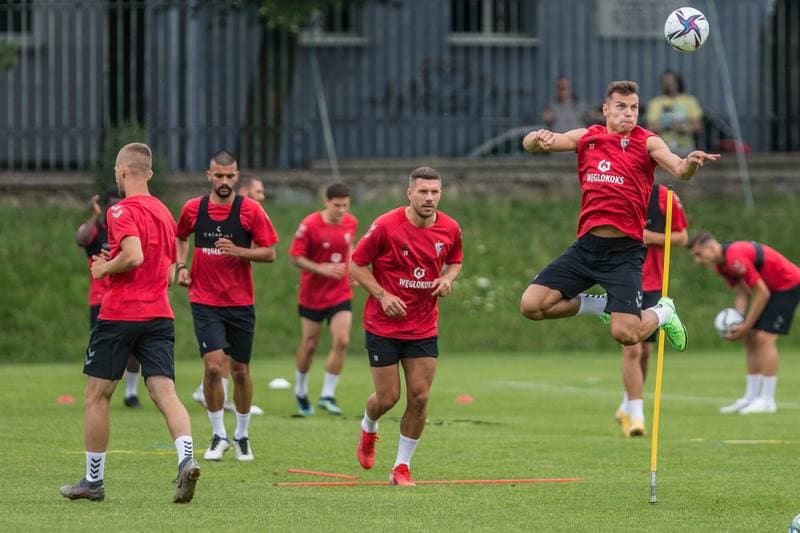 Football. Gornik Zabrze. Training. 09.07.2021