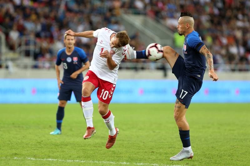 Football. International Friendly. Slovakia - Denmark. 05.09.2018