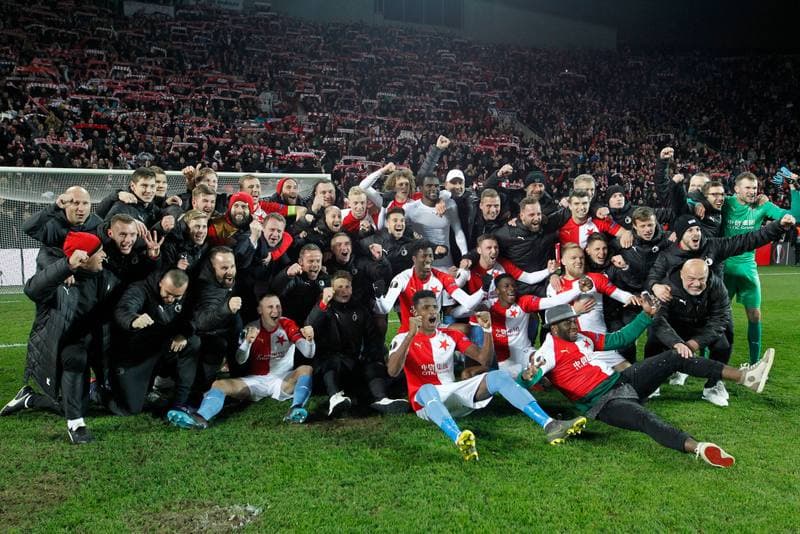 Football. UEFA Europa League. Slavia Prague - Sevilla FC. 14.03.2019