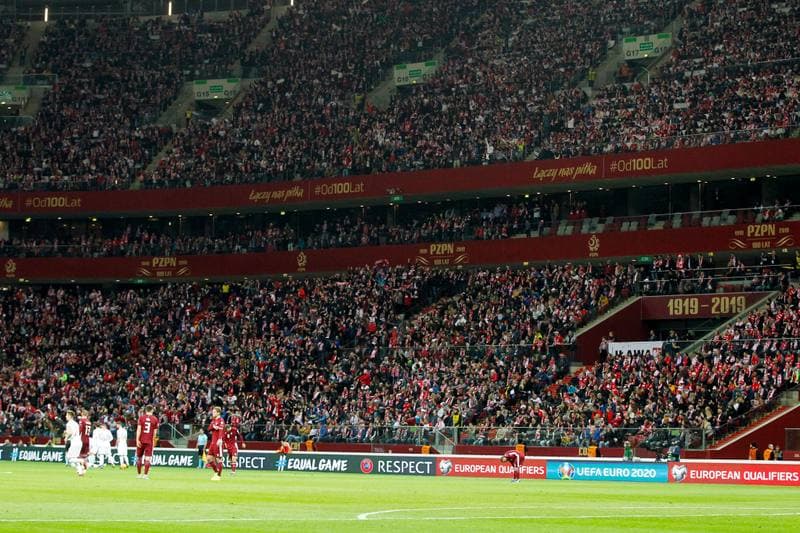 Football. Euro 2020 Qualifiers. Poland - Latvia. 24.03.2019