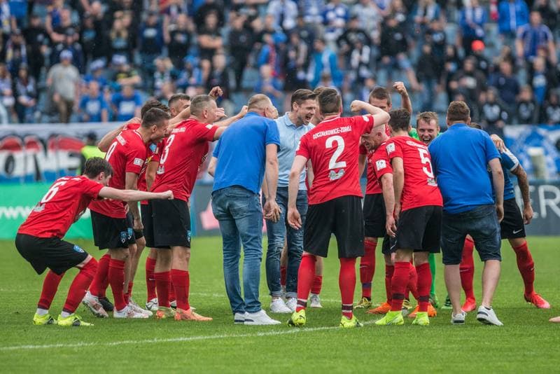 Football. III Liga. Ruch Chorzow - LKS Goczalkowice Zdroj. 12.06.2021