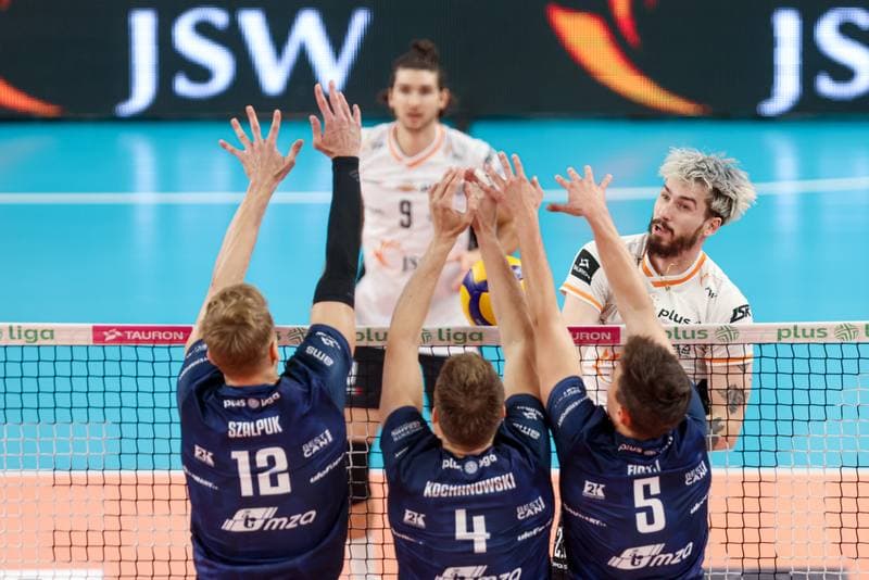 Volleyball. PlusLiga. Jastrzebski Wegiel - PGE Projekt Warszawa. 01.10.2024