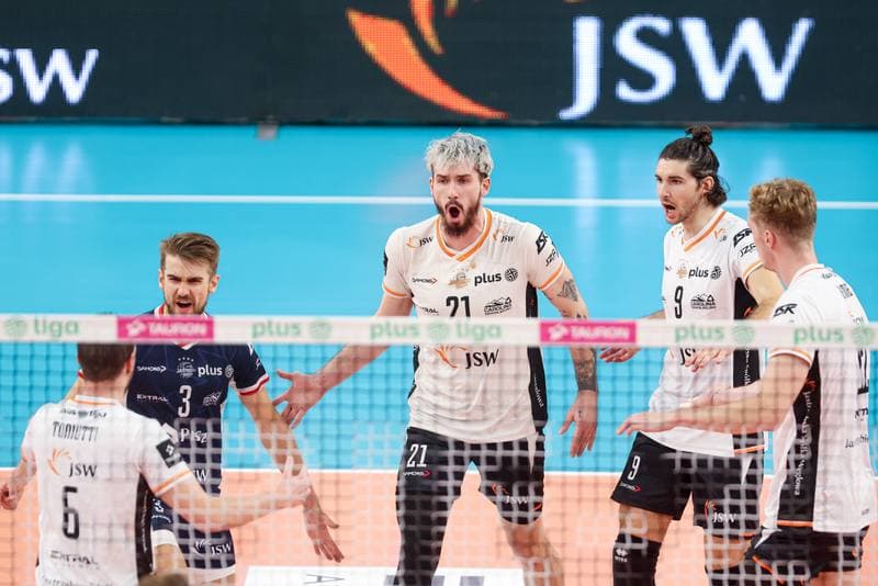 Volleyball. PlusLiga. Jastrzebski Wegiel - PGE Projekt Warszawa. 01.10.2024
