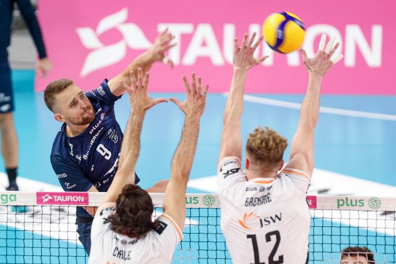 Volleyball. PlusLiga. Jastrzebski Wegiel - PGE Projekt Warszawa. 01.10.2024
