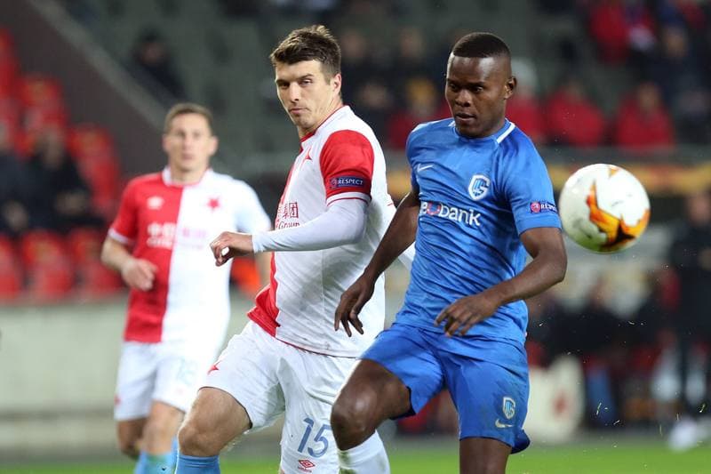Football. UEFA Europa League. Slavia Prague - KRC Genk. 14.02.2019