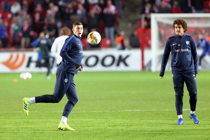 Football. UEFA Europa League. Slavia Prague - KRC Genk. 14.02.2019