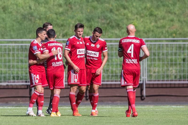 Football. Sparing. GKS 1962 Jastrzebie - Piast Gliwice. 10.07.2021