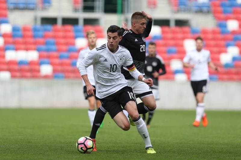 Football. European Under-19 Championship. Germany - Belarus. 04.10.2017