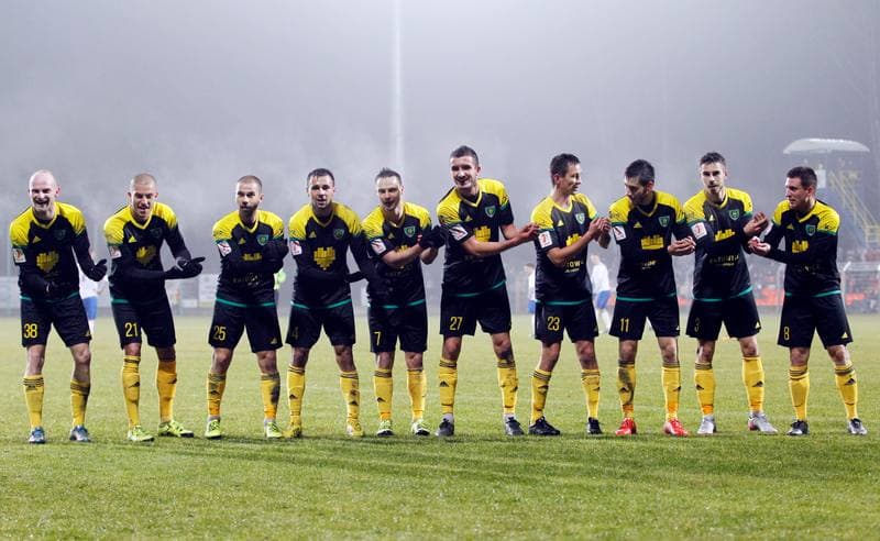 Football. I liga. MKS Kluczbork - GKS Katowice. 12.03.2016