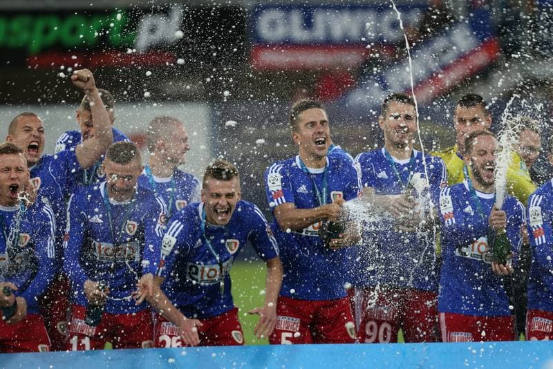 Football. Ekstraklasa. Piast Gliwice - Zaglebie Lubin. 15.05.2016